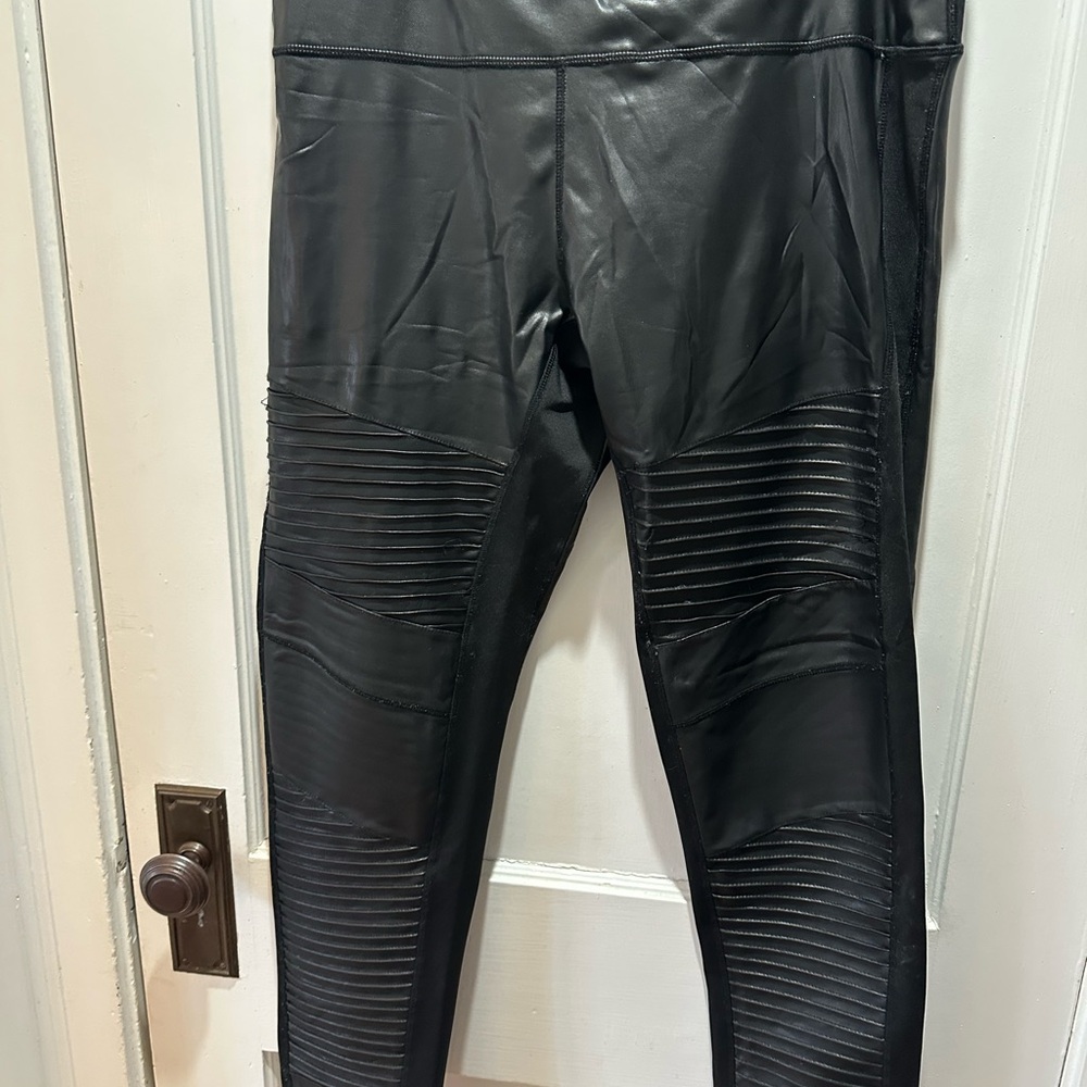 Bagatelle Black Faux Leather Pants